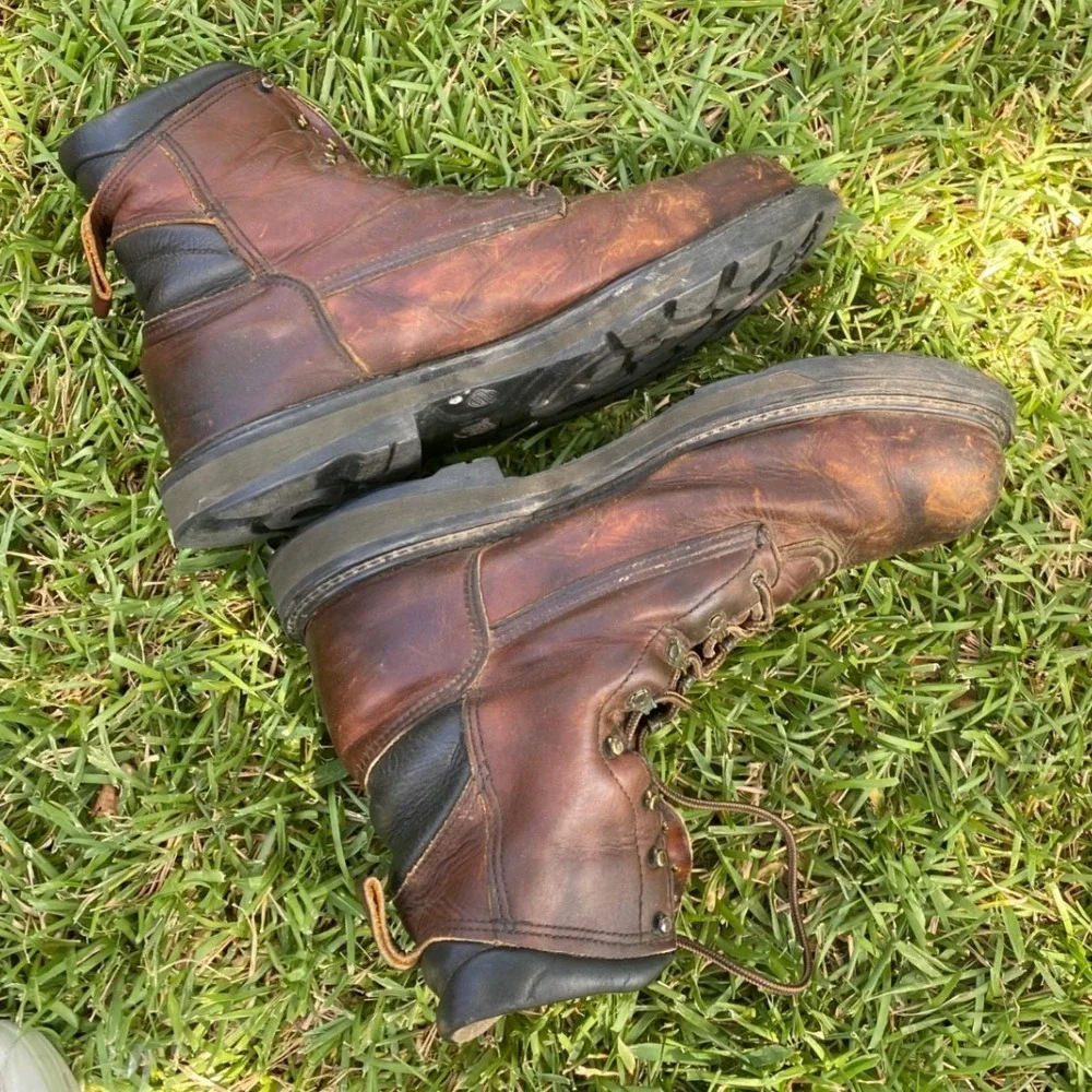 Red Wing 2264 Mens Work Boots Steel Toe Brown Leather EH Made in USA Size 12 D